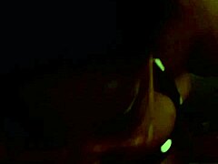 my girl slides her tits up and down that thick black shaft for sloppy interracial titty fuck