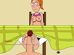 Summer's Teasing Feet Pleasure Rick And Morty Way Back Home Adventure