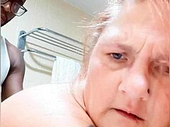 damn, trailer park blonde milf slut rides drblackjohnsonxxx monster cock in bathroom!