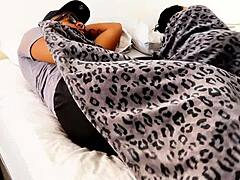 Naughty stepmom shares bed with stepson for wild pussy pounding session