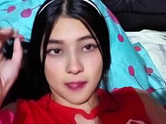 best cowgirl with tight pussy makes him cum inside real homemade!!