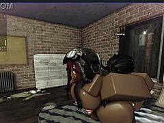 Big black cock destroys my throat then pounds pussy rough and deep