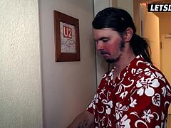 KINKY DAPHNE KLYDE BENDS OVER FOR RECEPTIONIST COCK POUNDING IN HORNY HOSTEL DORM!