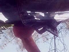 Real Amateur Backstage Turns Into Outdoor Deepthroat Cum Facial