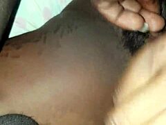 hairy pussy stretched wide in deep wet fucking action