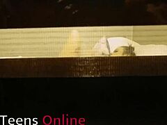 Peeking Through Window at Curvy Neighbor's Slow Teasing Fingering Session