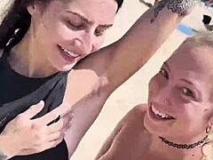 beach day slappin suckin deepthroat gaggin on monster cock with venom n kaitlyn 😈👅