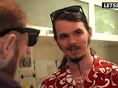 KINKY DAPHNE KLYDE BENDS OVER FOR RECEPTIONIST COCK POUNDING IN HORNY HOSTEL DORM!