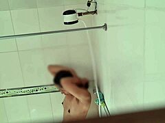 Hidden cam spies sexy latina nurse in bathroom licking pussy voyeur style