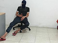 Stepsister Shakes Fat Ass in Lingerie Gets Me Hard Jerking Cock