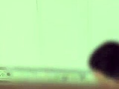 Hidden cam spies sexy latina nurse in bathroom licking pussy voyeur style