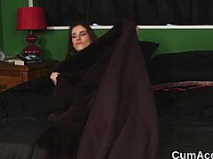 Idol Idol Gulps Down Facial Cumshot Jizz in Wild Bukkake Oral Feast