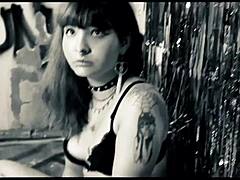 dominant femdom licks and tickles submissive's small bare feet forcing total surrender