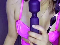 i watch this cute 18 year old latina beauty masturbate hard with dildo squirting everywhere