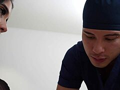 Doctor Pounds Pregnant Ambar Prada Mercilessly in Hospital Quickie Doggystyle