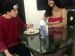 Latina Skinny Deepthroat Cumshot Creampie