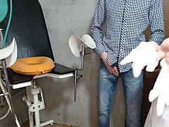 Hidden camera catches hospital room nurse patient action up close