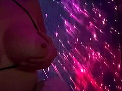 italian milf artemisia love teases with horny big natural tits bouncing slow motion closeup