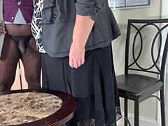 Horny BBW Blonde Milf Secretary Devours Black Cock Before Office Pussy Eating Cumshot