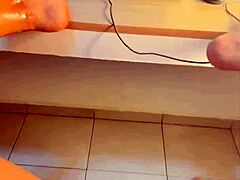 intriguing housewife with big natural tits gets playful teen pussy tease