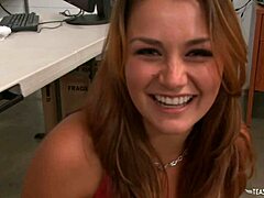 Brunette rides sybian 😍 stops shy, craves hardcore cumshots now!