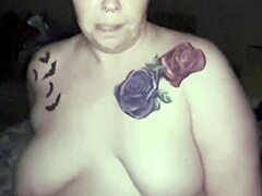 chubby ginger milf rides daddy's cock moaning hairy pussy close