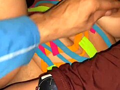 Busty stepmom rams stepson's cock wildly alone at home!!