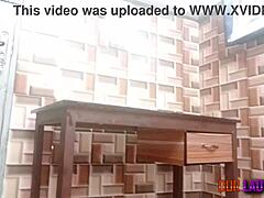 blonde pornstar rides fat black monster cock hard on chair in doggystyle then missionary