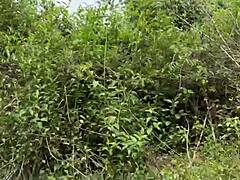 damn this fat colombian milf with huge ass drags me into the woods for raw doggystyle pounding