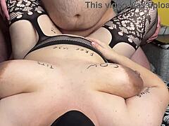 Two Strangers Rip My Pregnant Milf Lingerie for Gangbang Creampie Breeding While Cuck Hubby Watches Me Drip Cum