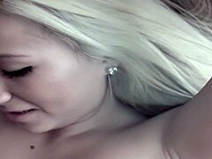 one of jennys private homemade vids shows blonde riding doggy with shaved pussy closeup