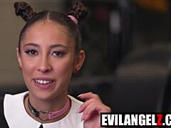 whoa kinky painter takes three huge bbc from yves morgan crew