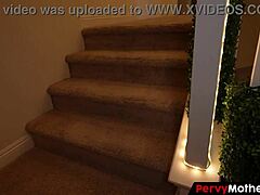 spy cam catches ginger cougar mom groping huge melons and rubbing wet cunt to orgasm