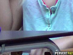peep this hidden pov of a teen couple fucking outdoor public style