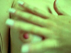 oh god my perfect tiny 18+ tits feel so good playing with these pink puffy nipples mmm love it 😍💕