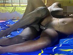 Petite Ebony Teen Girlfriend Fucked Doggystyle By Friend's Big Black Cock