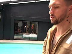 poor boss's colombian daughter's tight pussy wrecked by dominant workers' double pounding