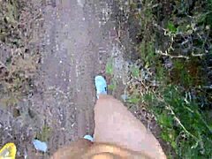 Naked Latina Fucks Stranger's Cock in Forest Sleeve!