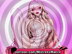 Lost sissy slut drifts into feminized goon trance under femdom erotic hypnosis cum command