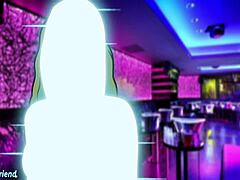 Mature Lesbians Rip Clothes Off During Striptease Dance Game at Night Club