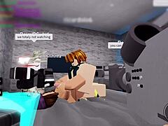 Roblox nerd guy pounds trashy plastic bimbo's big tits relentlessly