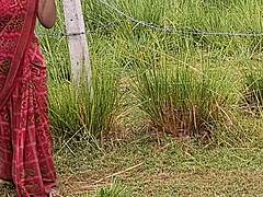 Newlywed Indian couple unleashes brutal outdoor honeymoon pussy creampie fuck with pain kissing audio