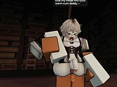 i fucked my femboy's tight ASS halfway through the doors hard