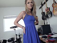 Blonde Stepsis Desperately Drops His Pants