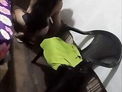 Neighbor with monster cock bends wife over doggystyle in homemade video