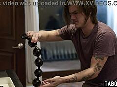 hot milf stepmom lauren phillips gives stepson tits blowjob instruction