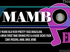 hey morganita brux that pretty 20 year old brazilian face drinks pee in first dap anal