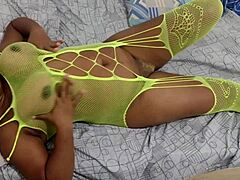 ebony latina pussy stretched wide by deep fisting plunge