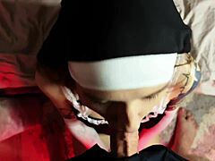 Nun Sunako Kirishiki Fucks Demon in Halloween Costume