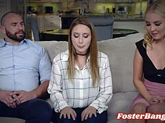 Hey stepdaughter and stepdad, foster stepmom says let's fuck and make up now - Laney Grey Aaliyah Love